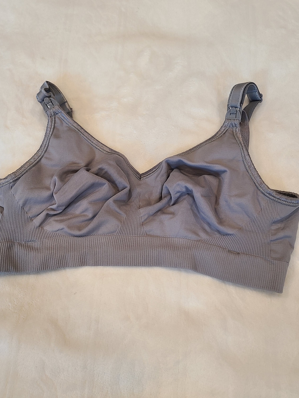 Bravado Soft Gray Wireless Nursing Bra